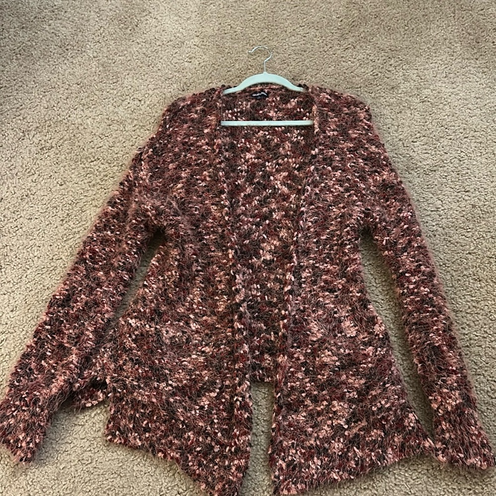 Fuzzy Pink Cardigan